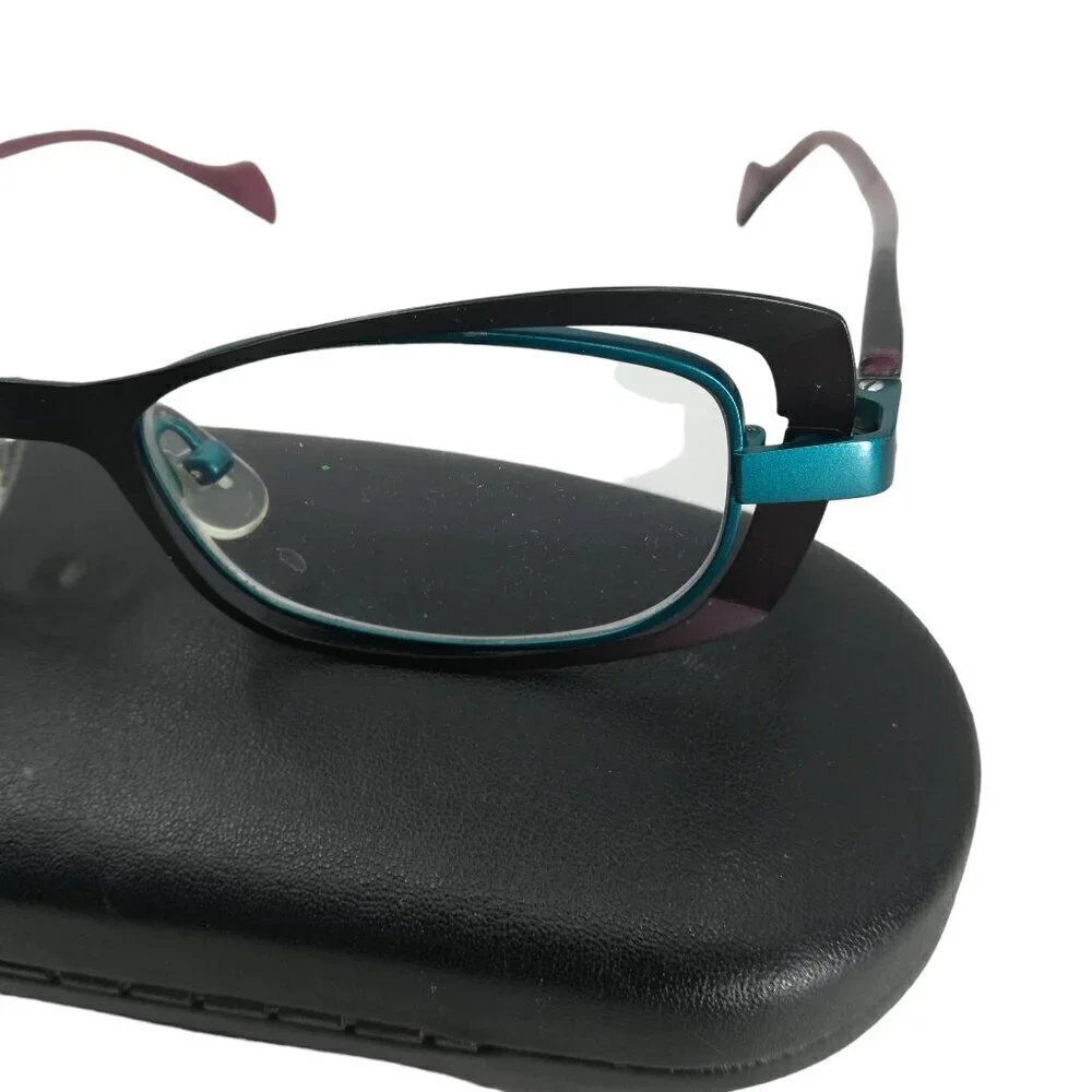 Face A Face Paris Maeva 9224 Glasses Frames Metal Purple Teal 48-18-135